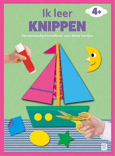Ballon knutselboek leren knippen boot met schaartje voor kinderen