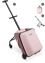 Micro ride-on koffer Eazy Allrounder roze - kinderbagage scooter