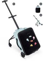 Micro kinder ride-on koffer Eazy Frosty Blue lichtgewicht buggy