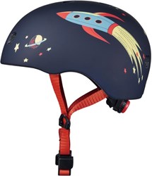 Micro casque enfant trottinette Deluxe Fusée avec lumière LED S 48-53cm
