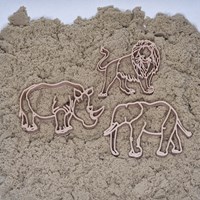 Grennn safari dieren uitstekers duurzaam speelgoed voor klei en rijst-2