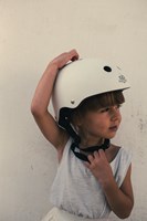 Kinderfeets Casque pour enfants pour le cyclisme / casque de vélo pour enfants - blanc mat-3