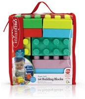 Infantino blocs de construction - Super Soft 1st Building Blocks set multicolore-2