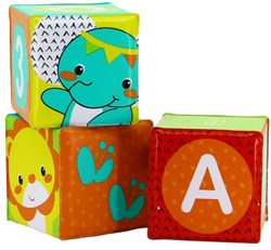 Infantino bad speelgoed kleuren en cijfers blokken set 3 stuks