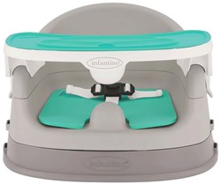 Infantino chaise enfant rehausseur 4-en-1 réglable gris vert
