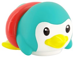 Infantino jouet de bain pingouin - Kick & Swim pour bébés, coloré