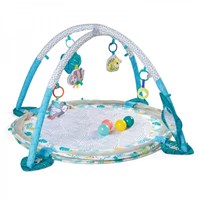 Infantino tapis d'éveil 3-en-1 aire de jeux piscine à balles multicolore
