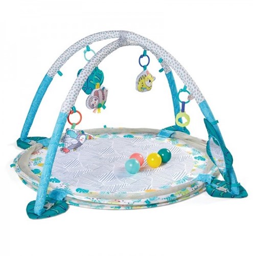 Infantino tapis d'éveil 3-en-1 aire de jeux piscine à balles multicolore