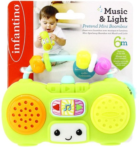Infantino jouet musical Mini Boombox avec lumières et mélodies-2