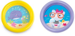 Intex babybad opblaasbaar zwembad 61x15cm geel paars PVC