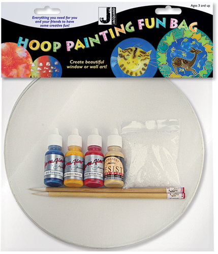 Jacquard coffret créatif peinture sur soie avec anneaux pour enfants et adultes