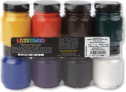 Jacquard kit d'encres sérigraphie - Versatex 8 couleurs 66,5 ml textile