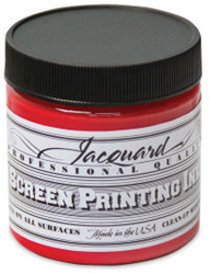 Jacquard encre sérigraphie 118 ml rouge vif peinture textile créative