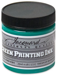 Jacquard encre de sérigraphie 118 ml vert - peinture textile permanente
