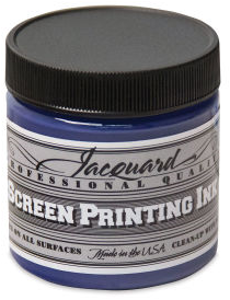 Jacquard encre de sérigraphie 118 ml - Peinture textile bleu marine opaque
