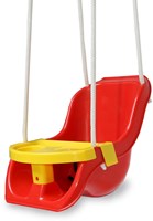 Jamara balançoire bébé Comfort Swing rouge 2en1 - balançoire jouet