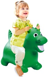 Jamara animal sauteur dragon vert avec pompe - jouet sauteur enfant
