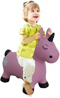 Jamara skippydier eenhoorn roze met pomp - springdier speelgoed