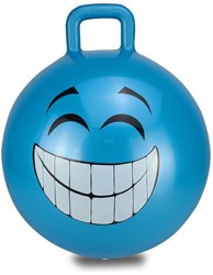 Jamara ballon sauteur jouet Smile bleu 45cm avec pompe sans BPA