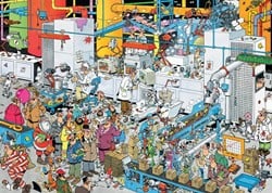 Jumbo puzzel Jan van Haasteren Snoepfabriek - 500 stukjes