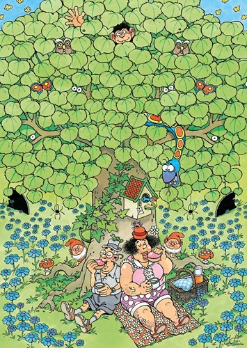Jumbo puzzel Jan van Haasteren picknick plezier 500 stukjes cartoon