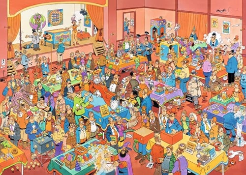 Jumbo puzzel Jan van Haasteren De Goochelbeurs - 1000 stukjes
