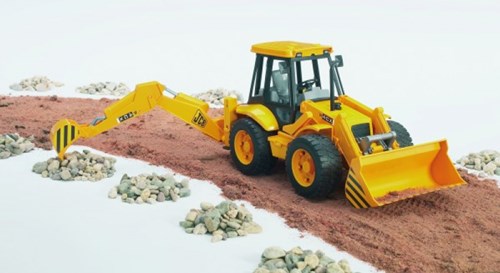 Bruder JCB pelleteuse véhicule de chantier jaune plastique 1:16-3