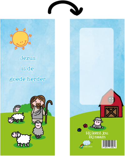 de Wonderwolk marque-page Jésus est le bon berger blanc-2
