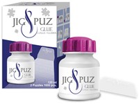 Jig & Puz puzzel lijm 120 ml met spatel voor 2 x 1000 stukjes puzzels