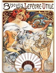 DToys Alphonse Mucha: Biscuits Lefèvre-Utile - 1000 stukjes