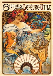 D-Toys puzzle art Alphonse Mucha Biscuits Lefèvre-Utile 1000 pièces