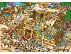 D-Toys puzzle cartoon pyramides Égypte 1000 pièces casse-tête