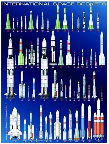 Eurographics Internationale Weltraumraketen - 1000 stukjes