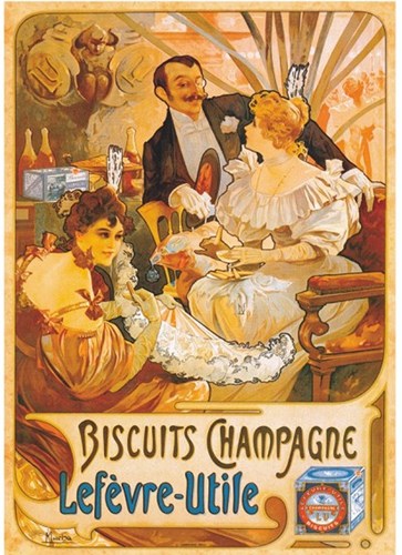 D-Toys puzzle 1000 pièces - affiches vintage Lefevre-Utile biscuits puzzle