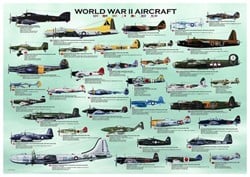 Eurographics puzzel World War II Aircraft - 1000 stukjes