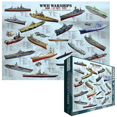 Eurographics puzzel WW II Warships - 1000 stukjes-2