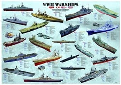 Eurographics puzzel WW II Warships - 1000 stukjes