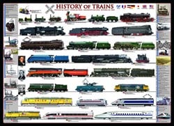 Eurographics puzzel trein geschiedenis - 1000 stukjes legpuzzel