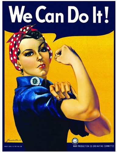Eurografiek Rosie the Riveter (1000)