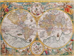 Ravensburger legpuzzel wereldkaart 1594 - 1500 stukjes puzzel