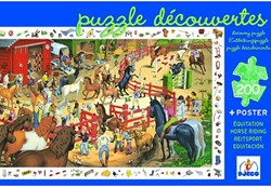Djeco observatiepuzzels Horse riding - 200 stukjes