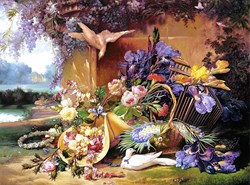 Castorland puzzel kunst bloemen 2000 stukjes Eugène Bidau legpuzzel