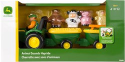 Britains John Deere speelgoed tractor met dieren en geluid - boerderij