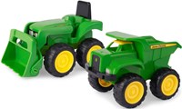 Britains speelgoed John Deere mini tractor en kiepwagen set zandbak-2