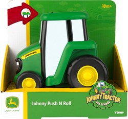 Tomy - John Deere speelgoed tractor duw en rol voor peuters