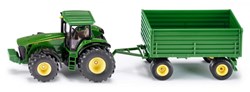 Siku tractor speelgoed John Deere met kieptrailer - landbouwvoertuig