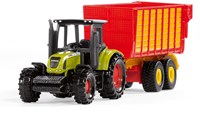 Siku tracteur John Deere jouet avec remorque d'ensilage - métal plastique-2