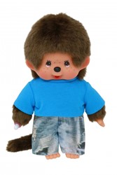 Monchhichi knuffel jongen street fashion pluche pop 20cm