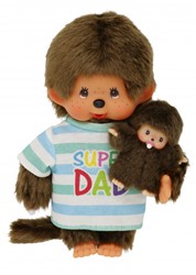 Monchhichi knuffel Super Dad jongen pop 20cm pluche speelgoed