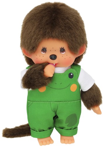 Monchhichi peluche garçon salopette grenouille poupée 20cm jouet-3